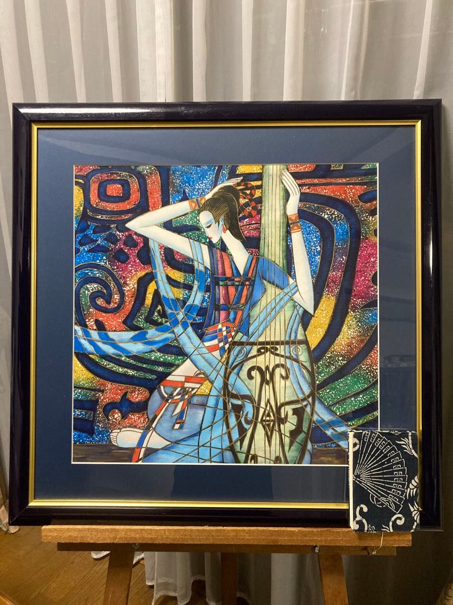 油彩 油絵 肉筆 作者不詳 楽器を奏でる女性像 人物画 S10号 油彩 油絵 肉筆 作者不詳 楽器を奏でる女性像 人物画 S10号 | Shop at