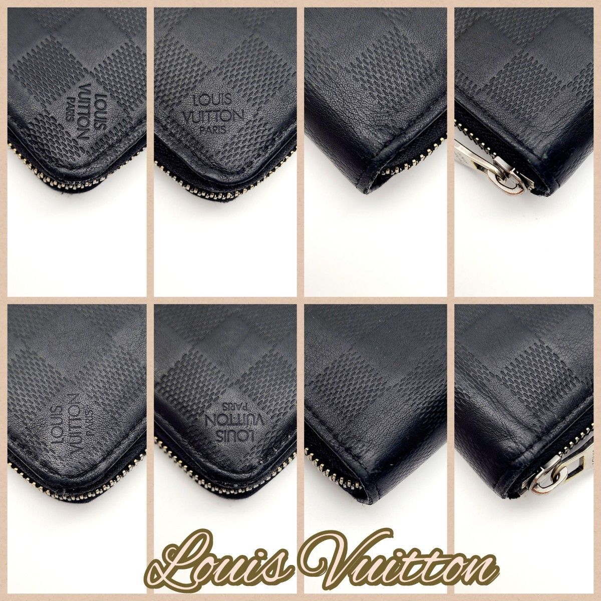 Louis Vuitton ルイヴィトン 長財布 ダミエ ジッピーウォレット ヴェル 