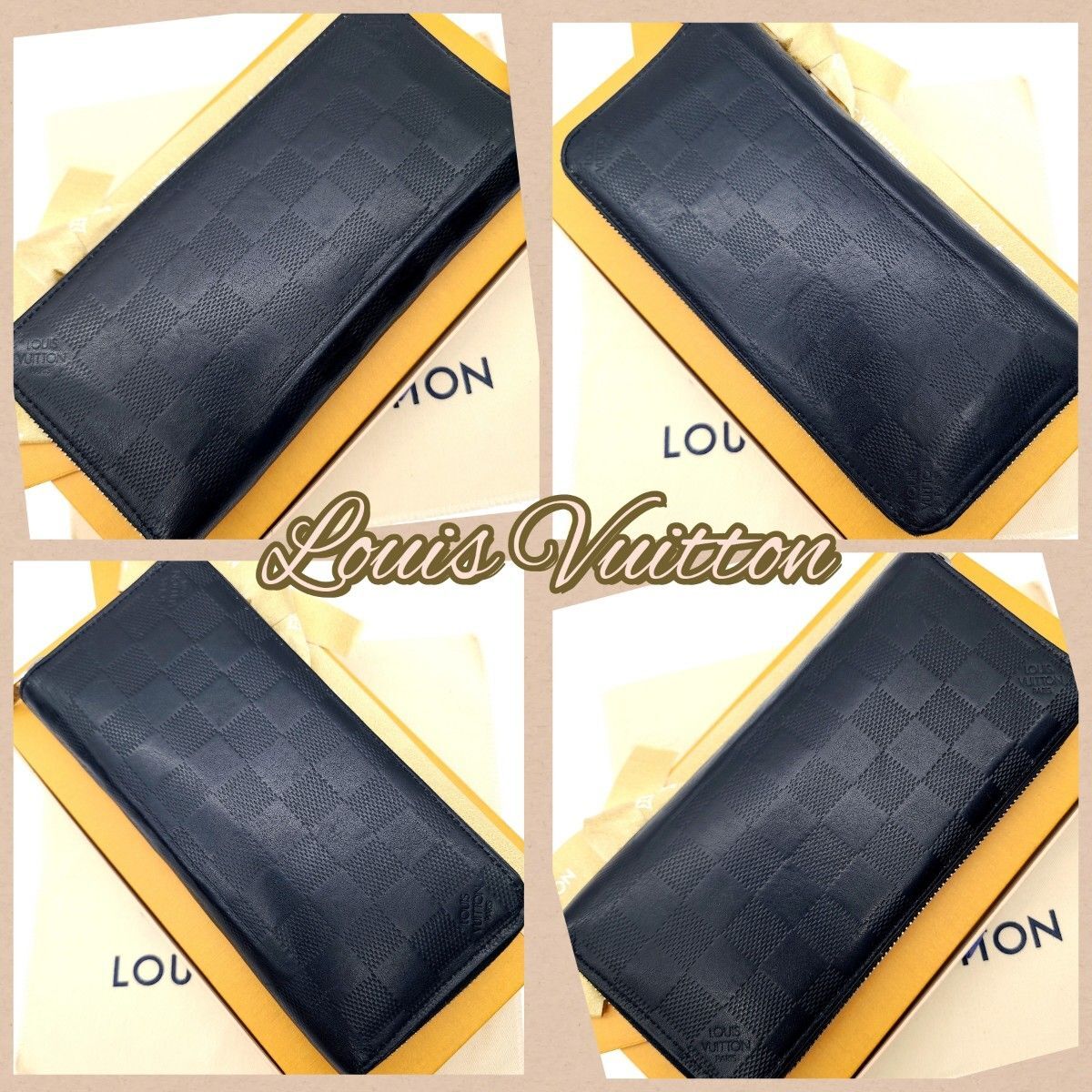 Louis Vuitton ルイヴィトン 長財布 ダミエ ジッピーウォレット ヴェル 