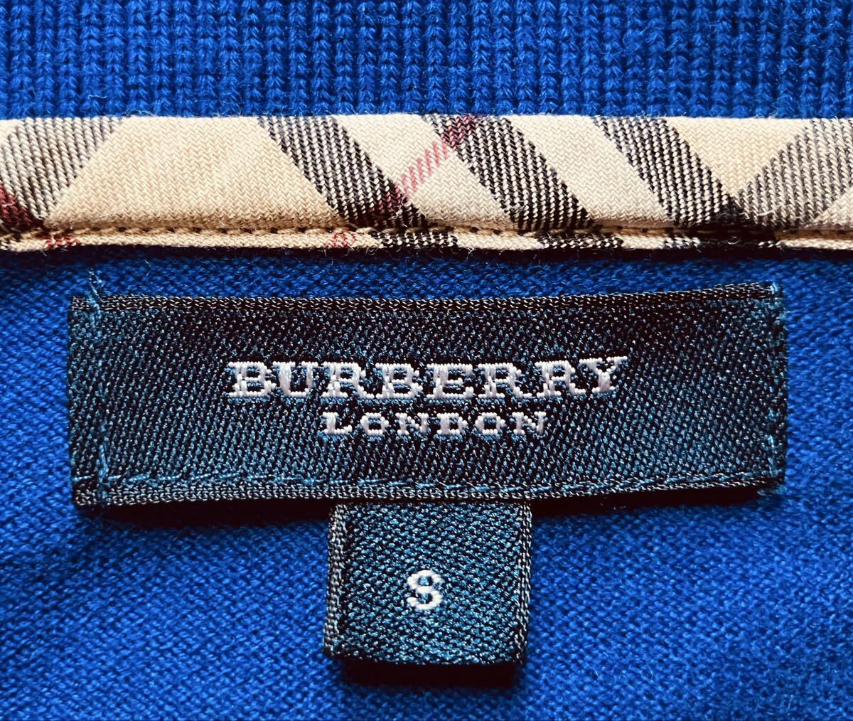 BURBERRY LONDON バーバリー ロンドン Vネック アーガイルチェック柄 