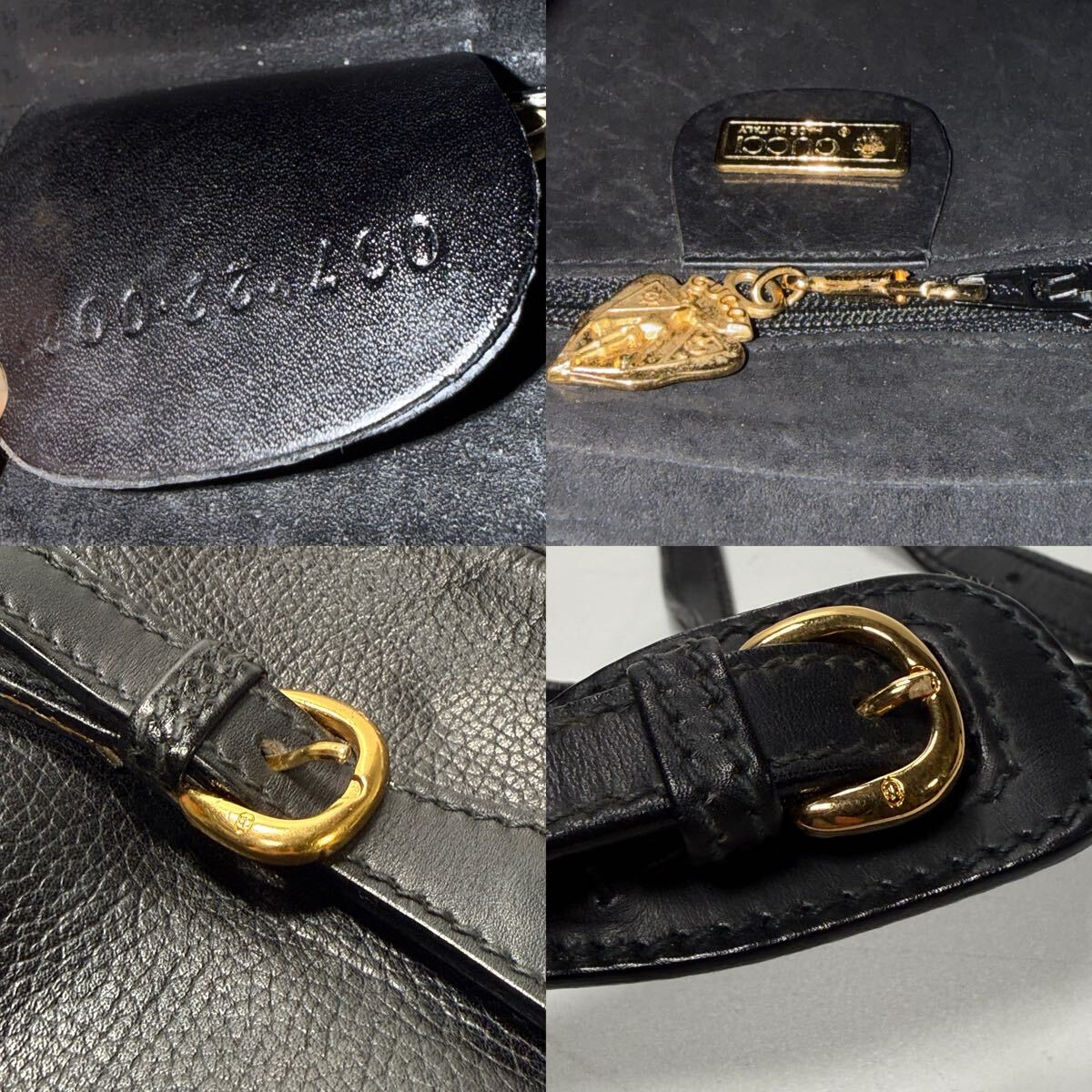 GUCCI グッチ ショルダーバッグ レザー シボ革 シェリーライン 斜め掛け GUCCI グッチ ショルダーバッグ レザー シボ革 シェリーライン 斜め