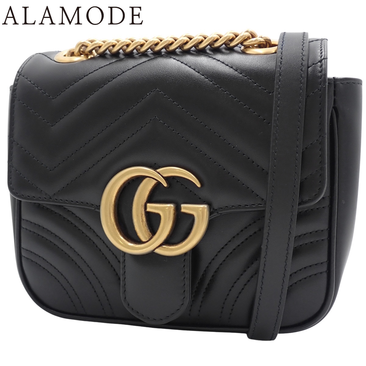 GUCCI(グッチ) GGマーモント ミニ ショルダーバック チェーン 