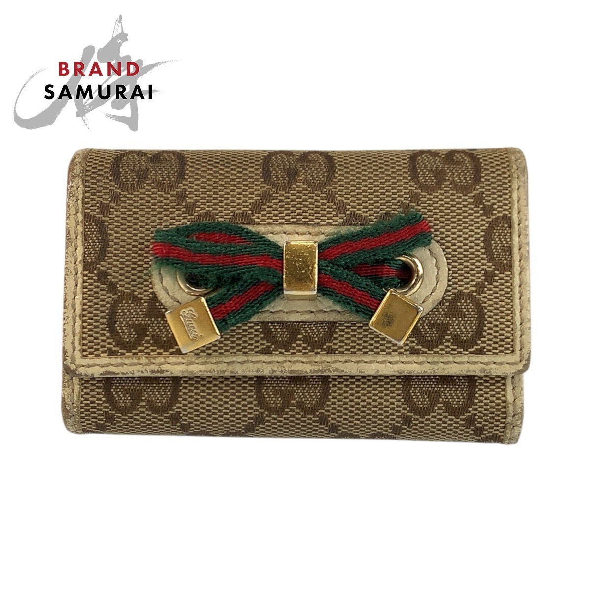 GUCCI グッチ プリンシー ベージュ アイボリー ゴールド金具 GG GUCCI 