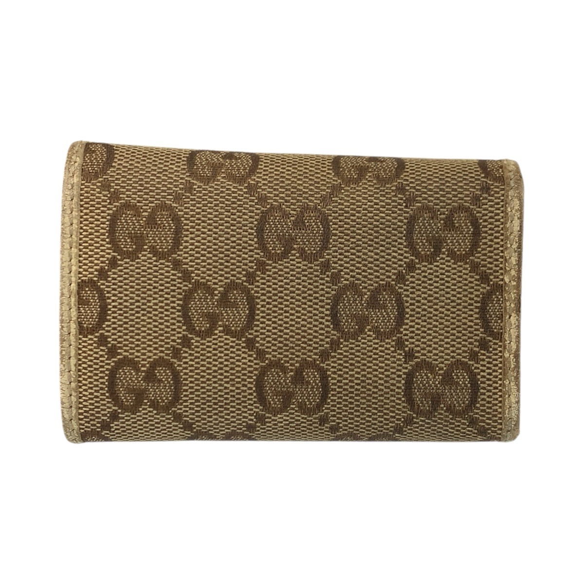グッチ GUCCI グッチ ブラウン ベージュ ゴールド金具 GGキャンバス 