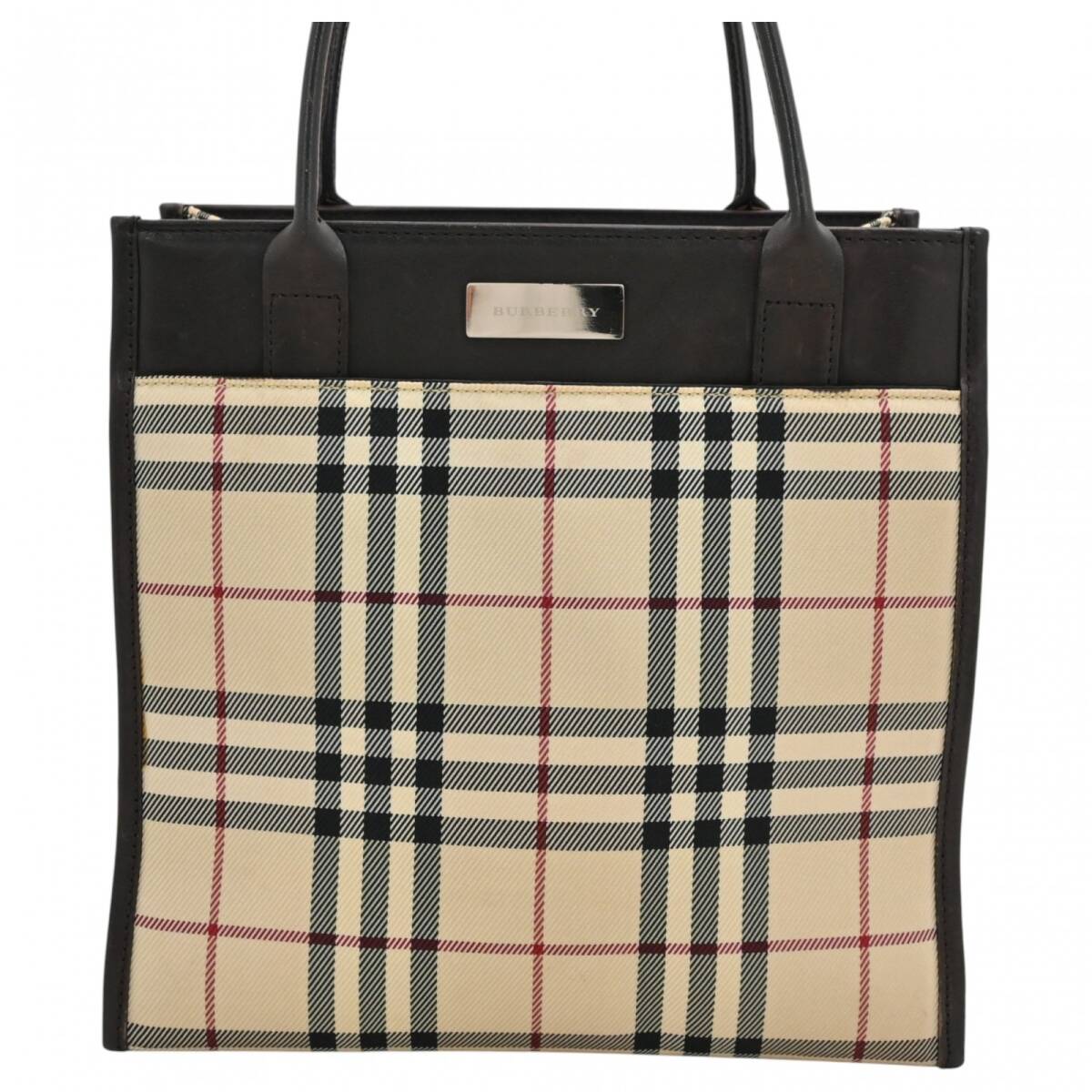 【美品】バーバリー カゴバッグ トート ノバチェック巾着 ロゴ金具 ベージュ 美品】バーバリー カゴバッグ トート ノバチェック巾着 ロゴ金具