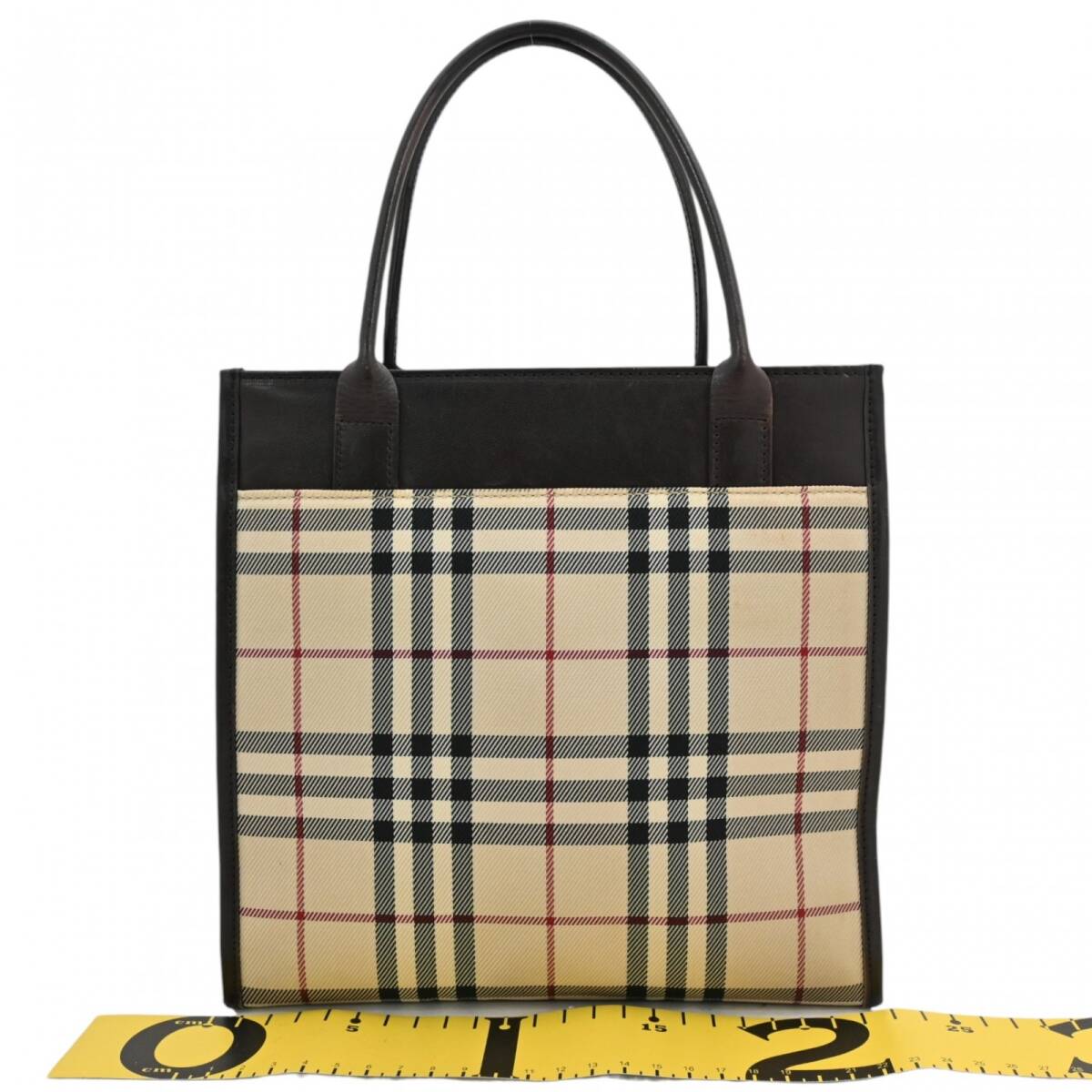 レディースファッション 美品 バーバリー ノバチェック ハンドバッグ 