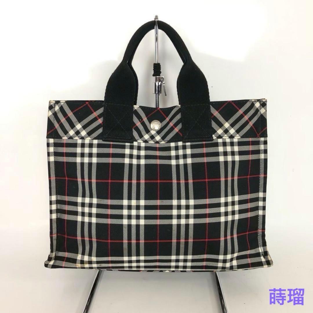 BURBERRY バーバリー ノバチェック ハンドバッグ キャンバス トート 