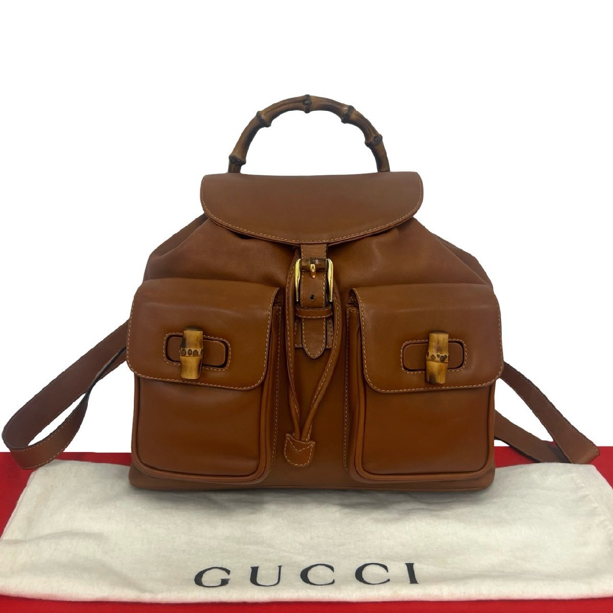 GUCCI オールドグッチ 巾着型 ワンショルダー ボディバッグ GUCCI 