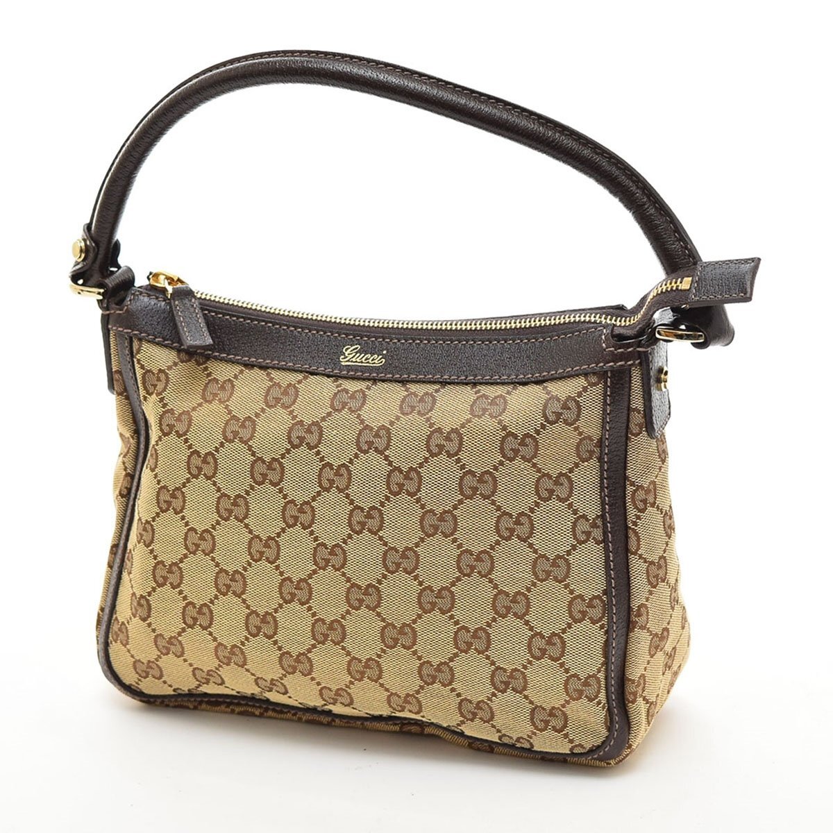 GUCCI グッチ ジャッキー 01719 ベージュ×ダークブラウン GGキャンバス 