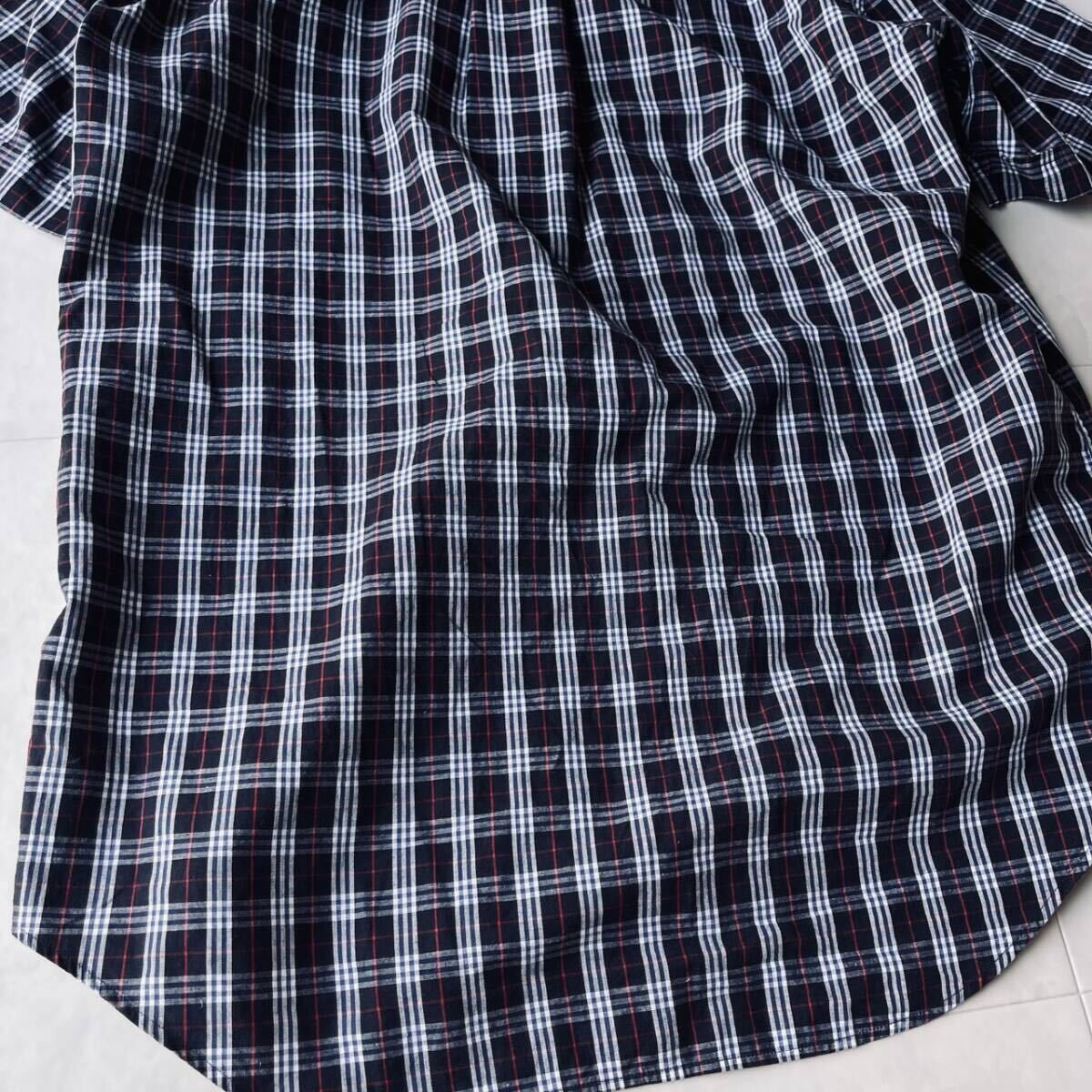 BURBERRY LONDON☆バーバリーロンドン◇M☆綿100% 半袖シャツ ノバ 