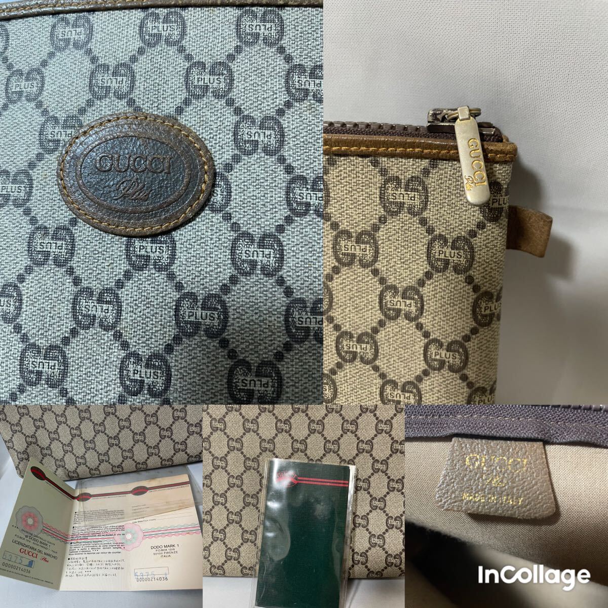 GUCCI PLUS オールドグッチ クラッチバッグ セカンドバッグ GG柄 