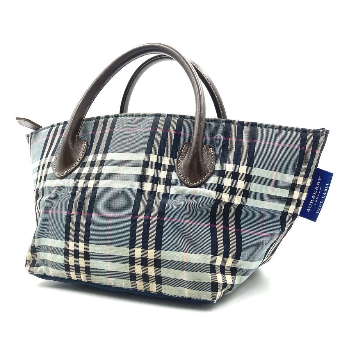 美品 BURBERRY BLUE LABEL ノバチェック アクセサリーポーチ