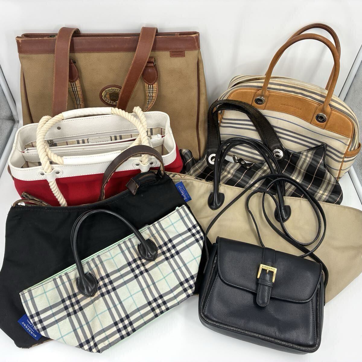 美品】BURBERRY バーバリーブルーレーベル ショルダーバッグ チェック 
