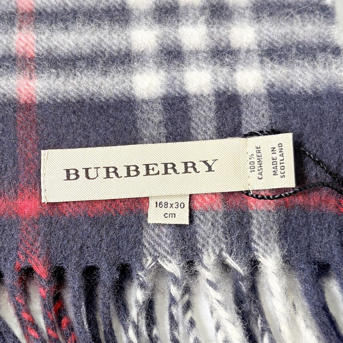 未使用 タグ付き BURBERRY LONDON バーバリー ノバチェック カシミヤ 