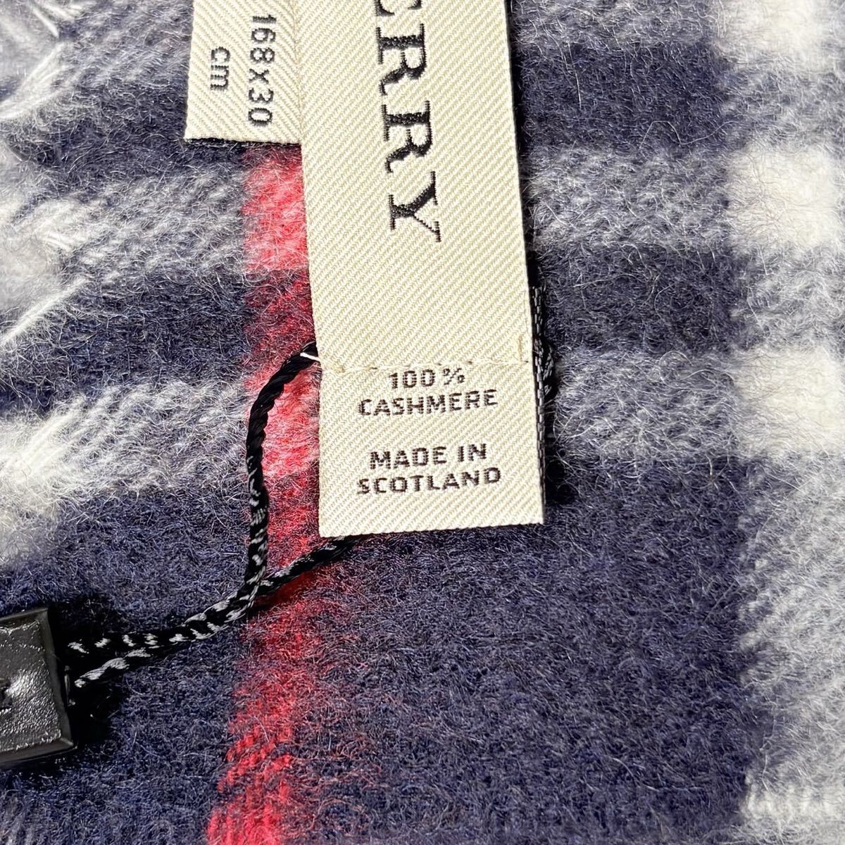 未使用 タグ付き BURBERRY LONDON バーバリー ノバチェック カシミヤ 