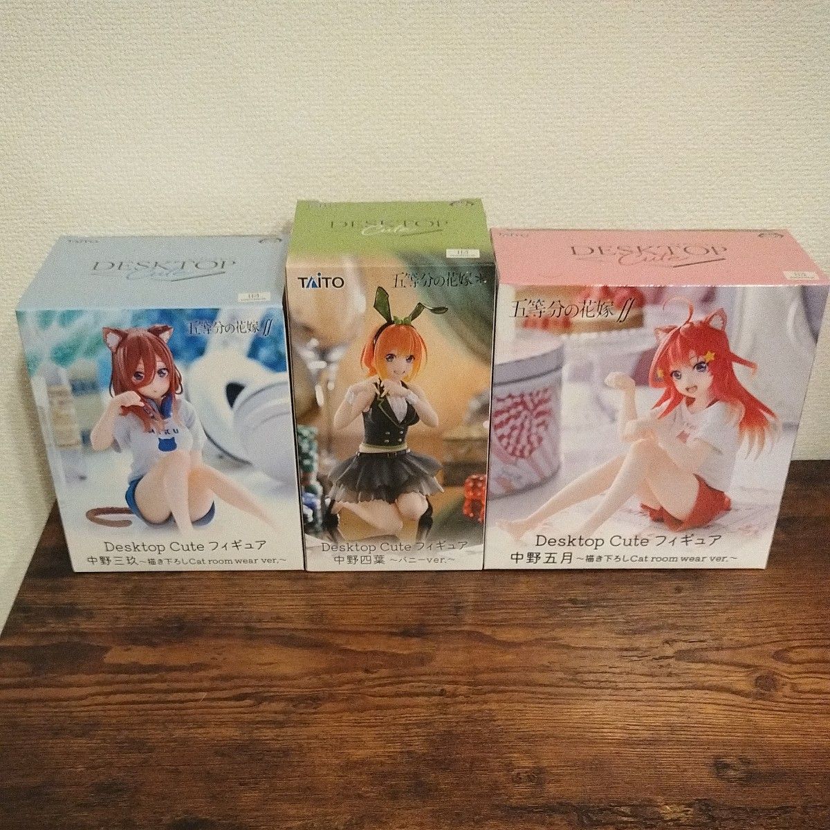 五等分の花嫁 Desktop Cute フィギュア 中野三玖 四葉 五月 3種セット