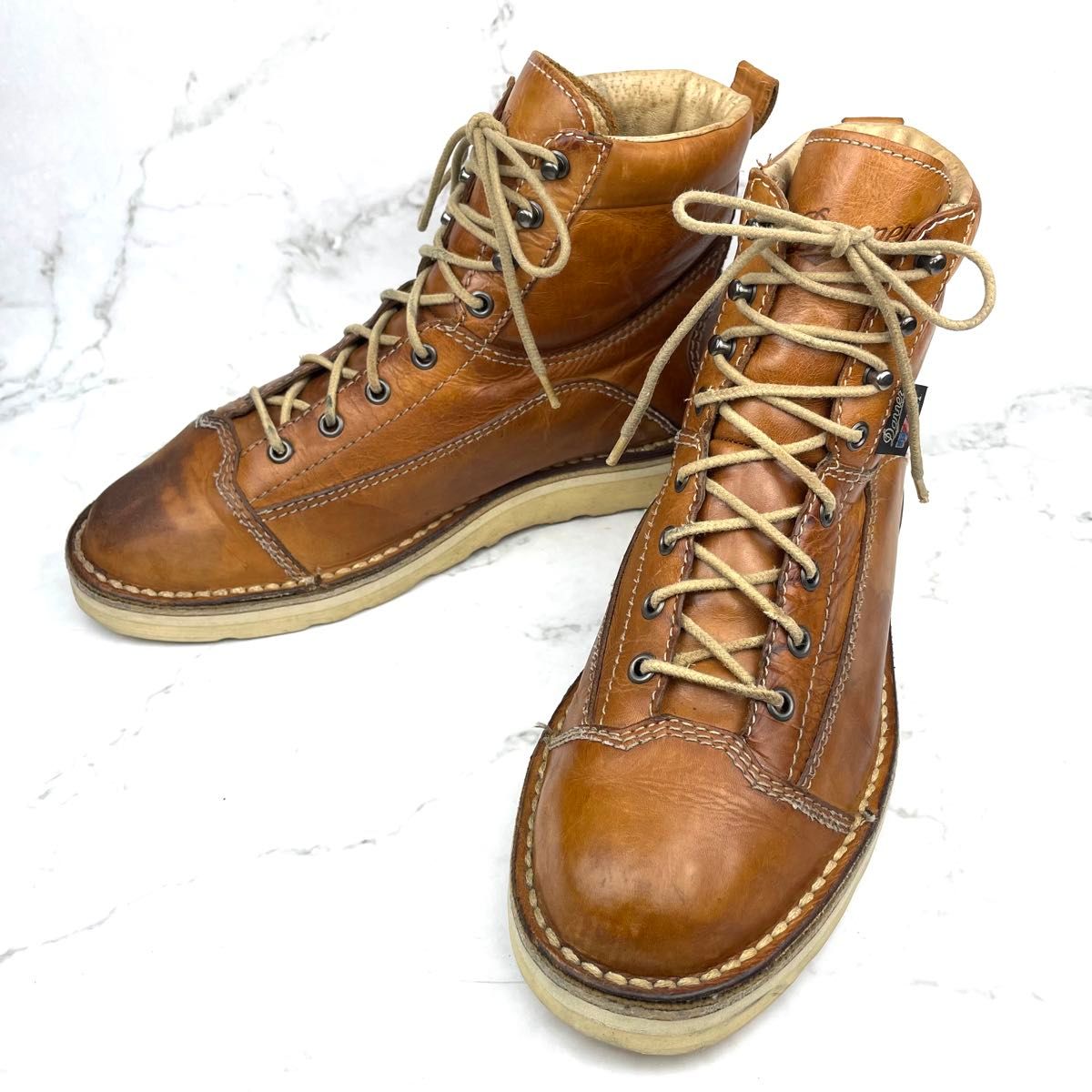 Danner ダナー レザーブーツ ワークブーツ USA製 茶 26 革靴 ブラウン