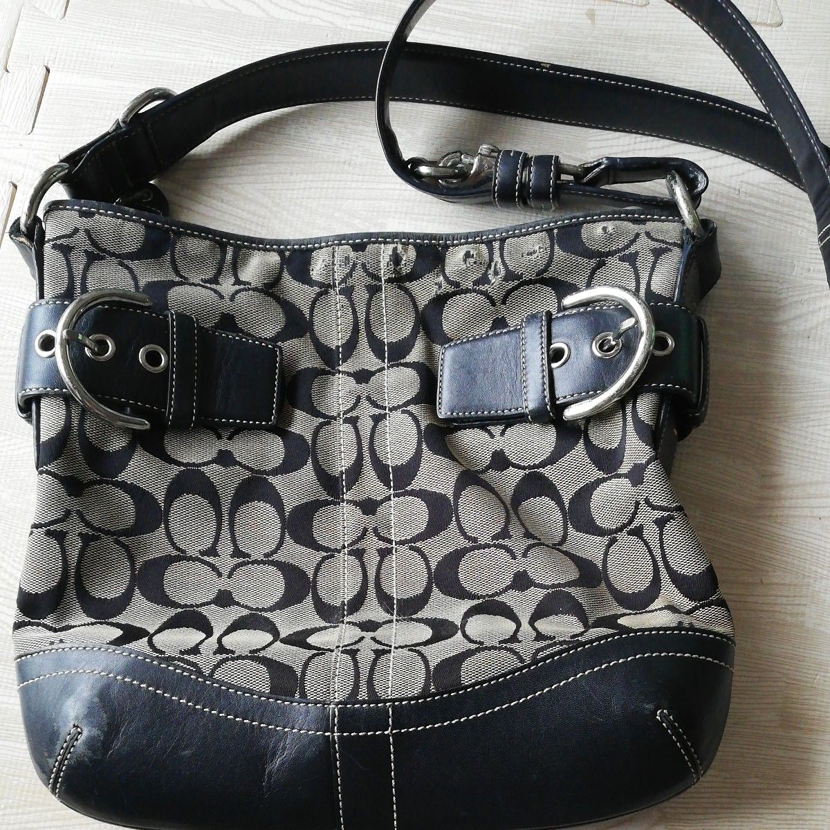COACH ショルダー ベージュゴールド コーチ マディソン ドッテッド y2k 