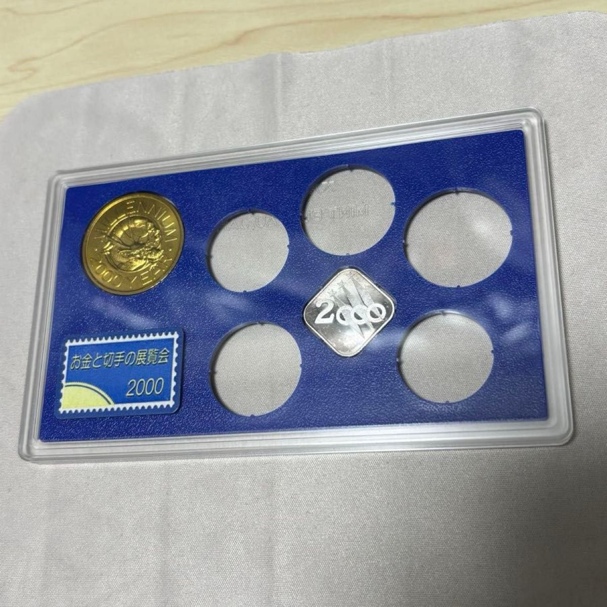 2000年造幣局製 純銀メダル 約4.3g 貨幣セット年銘板 Ag.999 シルバー