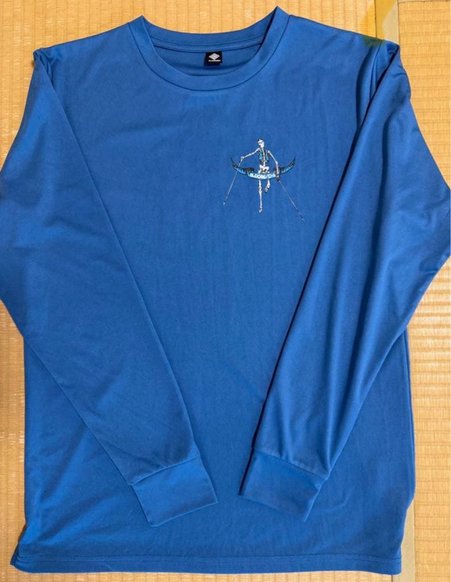 eldoreso スケルトンデザイン 長袖カットソー エルドレッソ eldoreso スケルトンデザイン 長袖Tシャツ ロンT ブルー