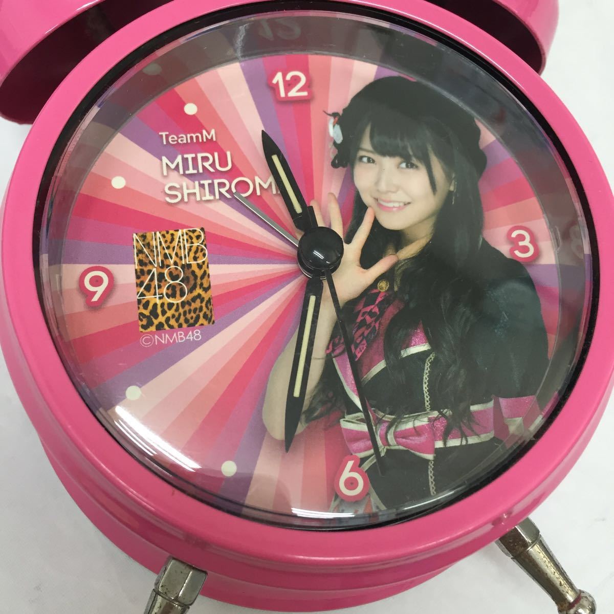 【中古】NMB48 VOICE ALARM CLOCK ボイス入り目覚まし時計 白間美瑠 ※動作確認済み(210713A03