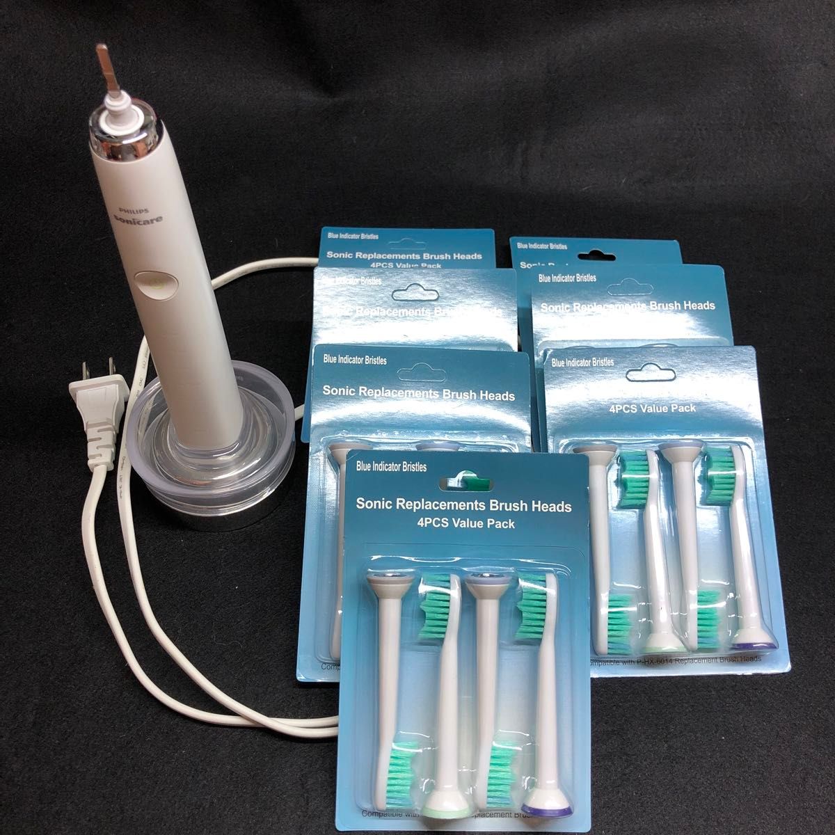 PHILIPS sonicare 電動歯ブラシ 本体 充電器 替えブラシ付 PHILIPS sonicare 電動歯ブラシ 本体 充電器 替えブラシ28本セット
