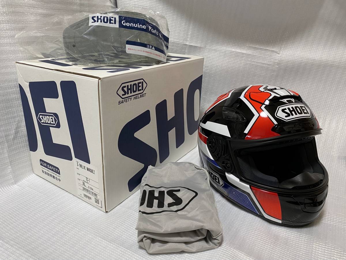 SHOEI X12 X-TWELVE MARQUEZ マルケス センターパッド付 ...