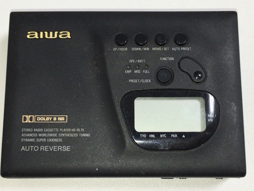 黒-アイ•ワ aiwa ポータブルカセットプレーヤー HS-PX540 O65Ts 