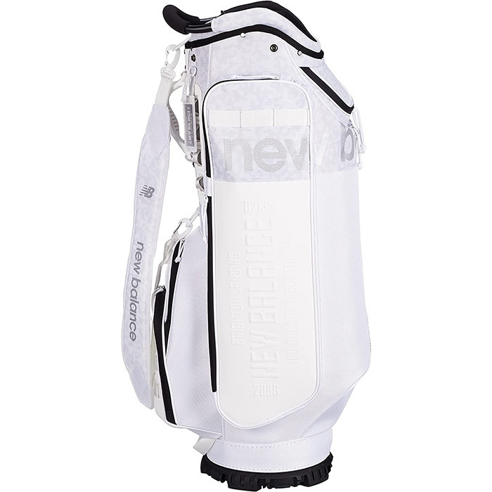 【新品未使用】ニューバランスゴルフ (1280001 030 ホワイト) 軽バスケットクロス×リップストップ キャディーバッグ