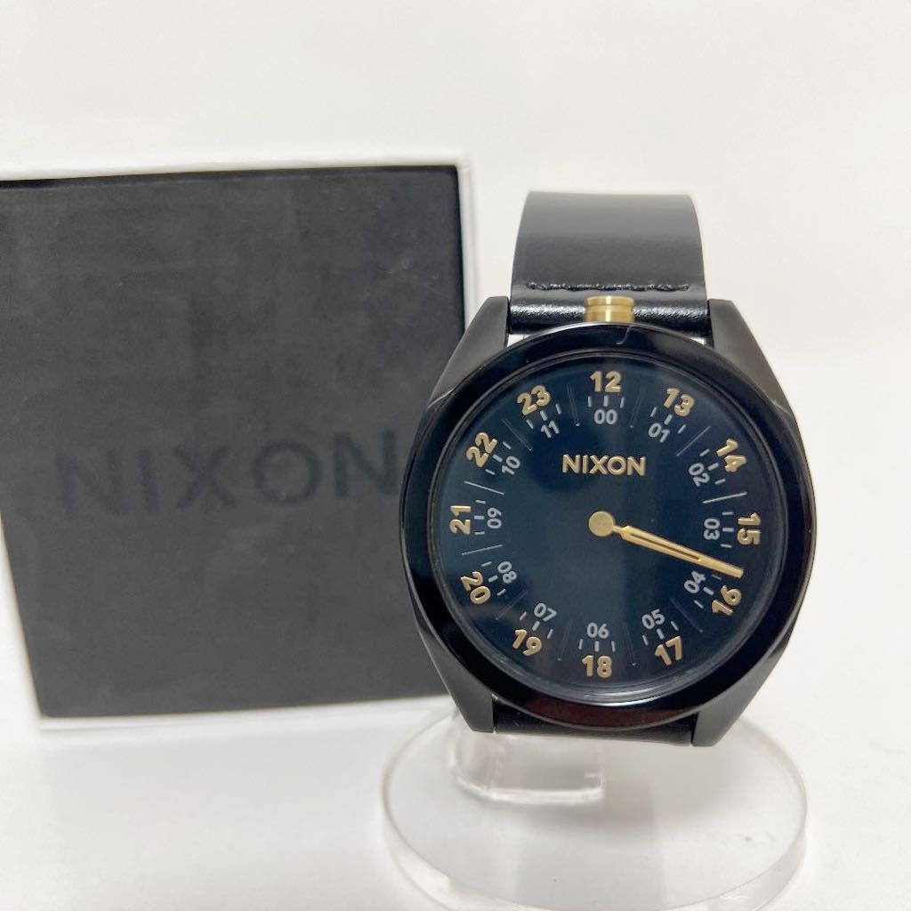 【59%OFF!】 特価 NIXON ニクソン Genesis leather HANDS OFF 1針 腕時計 中古 bigportal.ba bigportal.ba