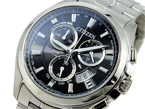 超安い 超安い品質 シチズン CITIZEN エコドライブ クロノグラフ 腕時計 BY0051-55E ブラック bigportal.ba bigportal.ba