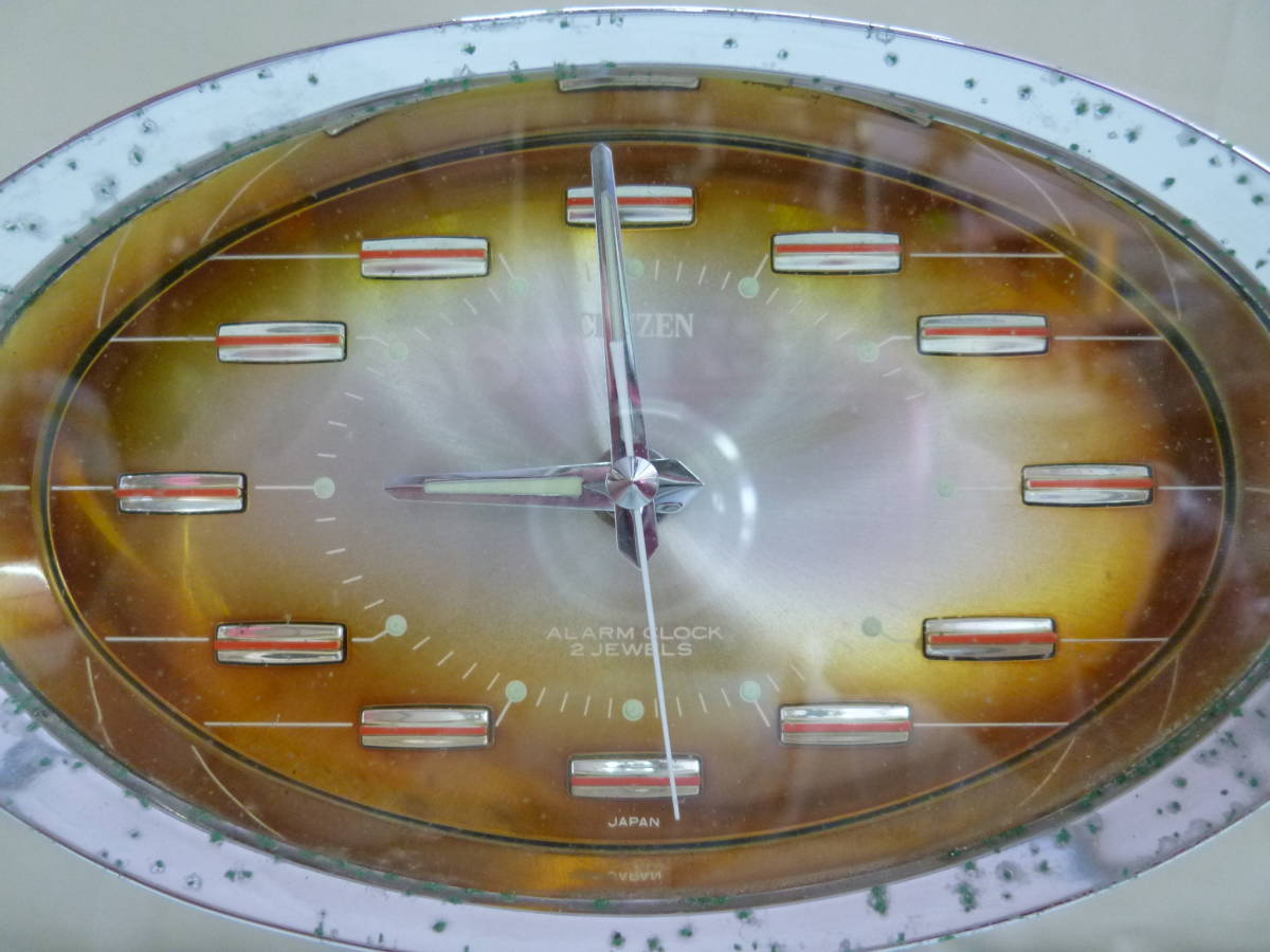 CITIZEN ALARM CLOCK/2 JEWELS/シチズン アラームクロック/レトロ品/長期保管品/本体のみ/ジャンク/手巻き