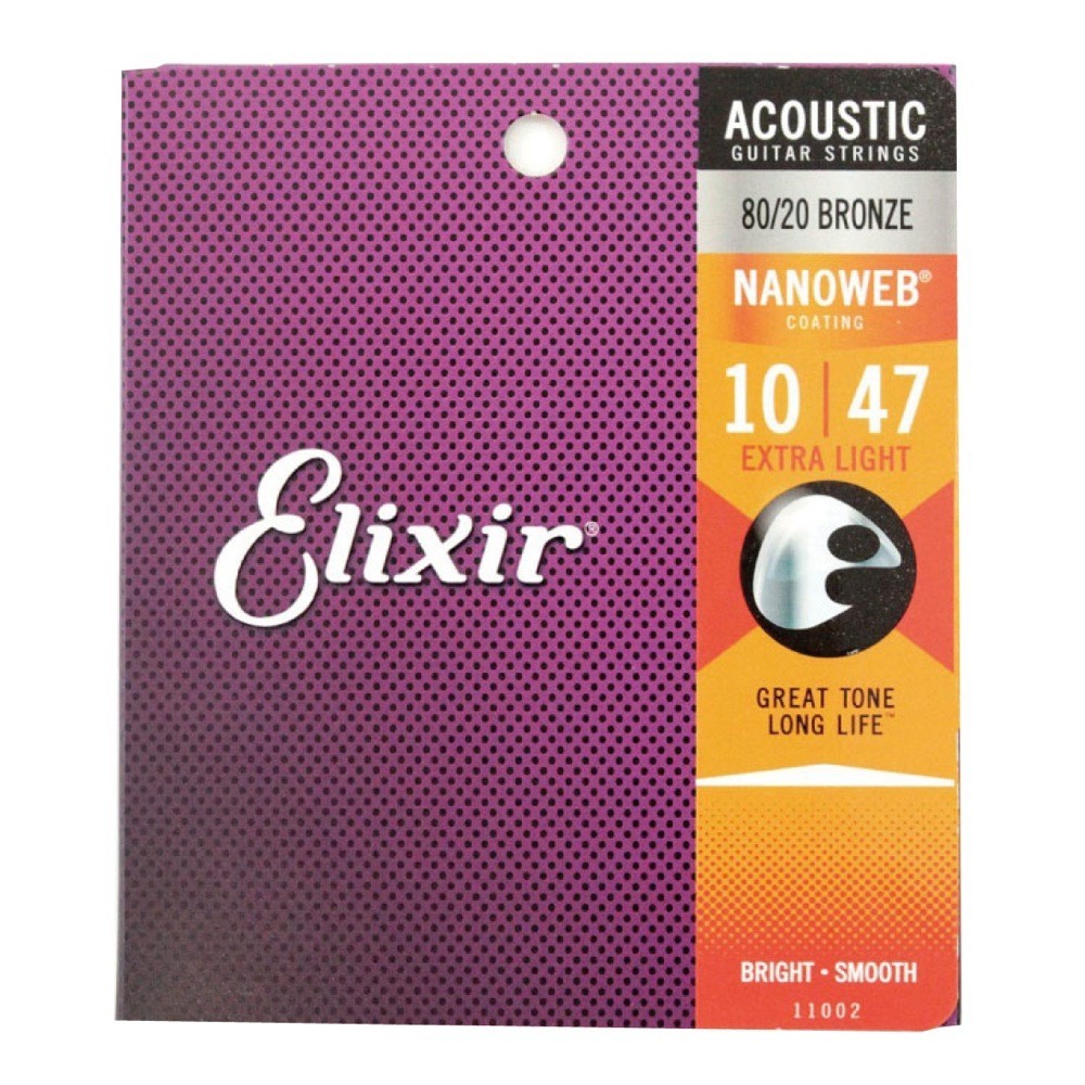 【現金特価】 安いそれに目立つ ELIXIR 11002 ACOUSTIC NANOWEB EX.LIGHT 10-47×3SET アコースティックギター弦 cloudeyecontrol.com cloudeyecontrol.com