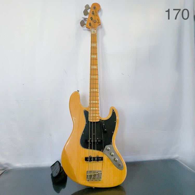 6B20 Fender フェンダー ジャズベース O078472 スケール90 ナット幅4 (全て約㎝) 素人採寸 ストラップ付 音出し確認済 ...