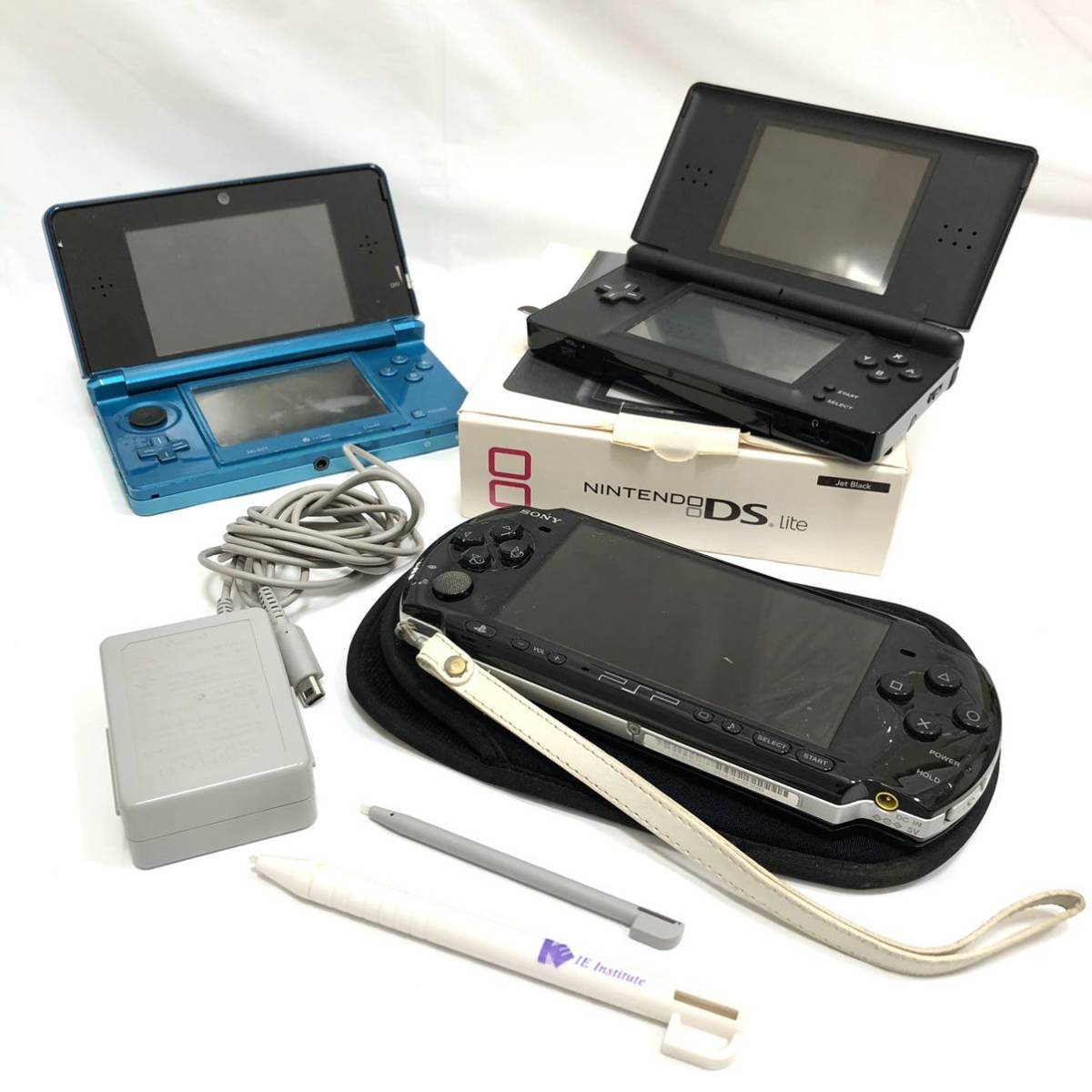 [訳あり]ゲーム機 おまとめ 3点セット/SONY/PSP/Nintendo/3DS/Lite/ソニー/ピーエスピー/ニンテンドー/3ディー