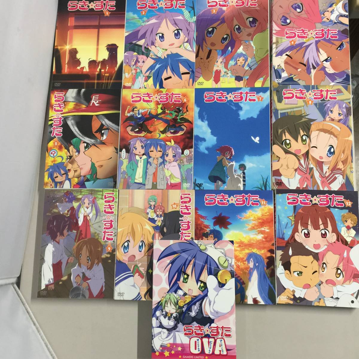 DISC美品 らき☆すた DVD 限定版 全12巻 + OVA 13枚セット らきすた 京アニ 京都アニメーション 【22/0728/01 ...