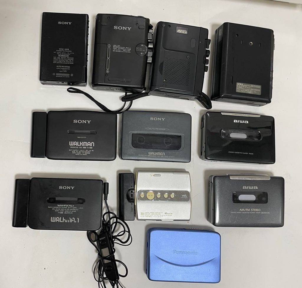 カセットウォークマン プレーヤー SONY WALKMAN WM-609 TCM-36 TCM-55 WM-EX633 WM-EX777 WM