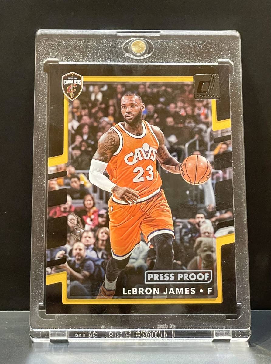 1of1！！LeBron James 2017-18 Panini Donruss Base Press Proof Black 1枚限定