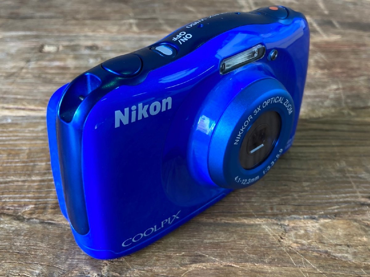 Nikonニコン COOLPIX W150 ブルー デジタルカメラ 防水 防塵 耐衝撃 1317万画素 WiFi・ブルートゥース内蔵 展示品
