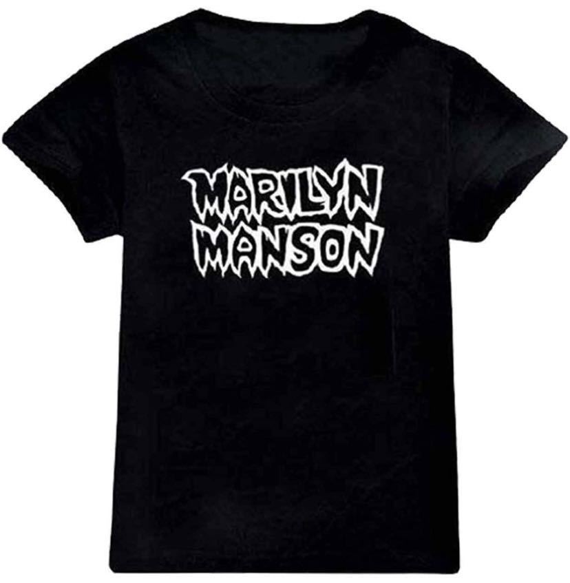 【ポイント10倍】 倉庫 Marilyn Manson マリリン マンソン ロゴ Tシャツ ブラック M バンドTシャツ 半袖 hydroflasksverige.se hydroflasksverige.se