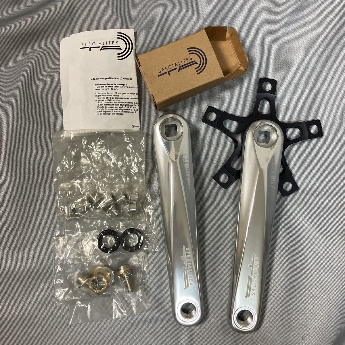 Pédalier Spécialités TA Professionnal - 3 Bras - 170 Mm - Aluminium - NOS