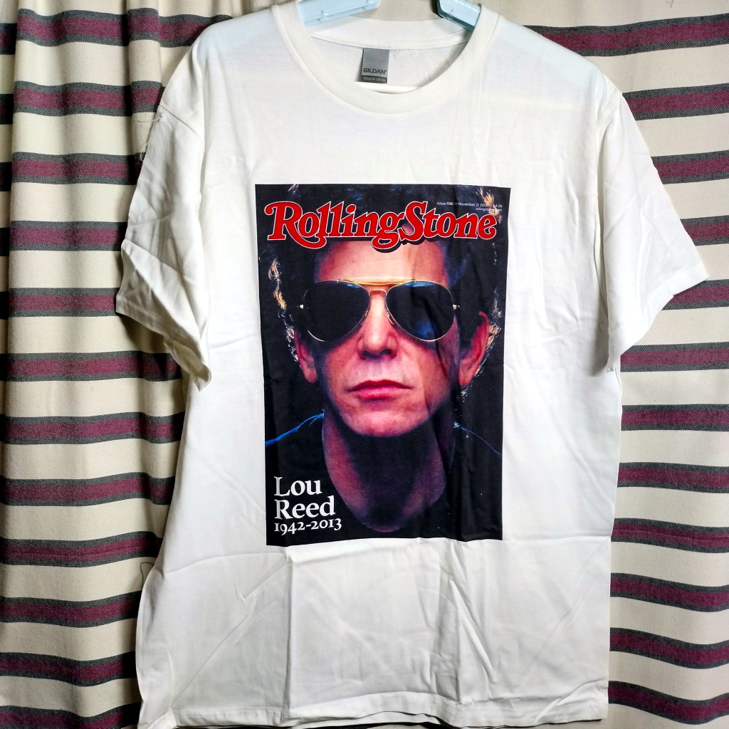 新年の贈り物 信用 ルー リード LouReed バンドTシャツ Lサイズ 雑誌 Rolling Stone 新品 送料無料 ヴェルヴェットアンダーグラウンド Velvet Underground sannart.com sannart.com