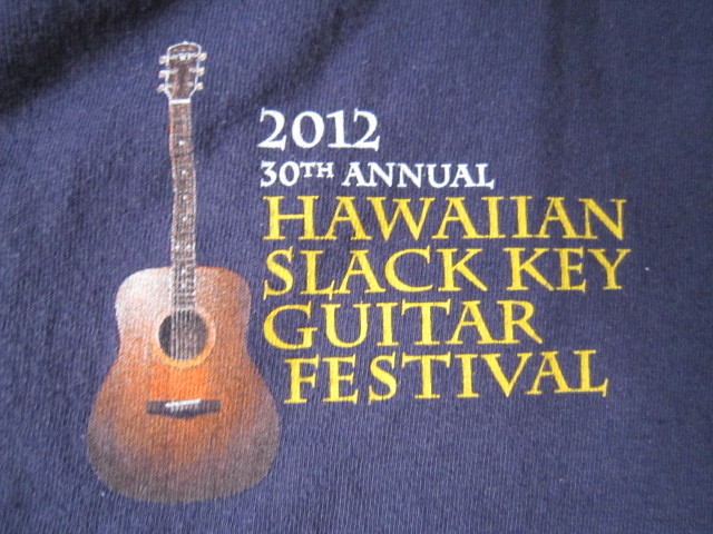 好きに 祝日 2012 Hawaiian Slack Key Guitar Festival Tシャツ 現地購入 M 肩幅48cm身幅50cm着丈67cm sannart.com sannart.com