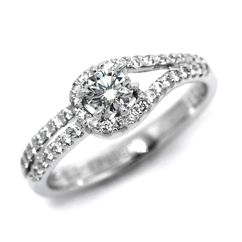 婚約指輪 安い プラチナ ダイヤモンド リング 0.3カラット 鑑定書付 0.350ct Dカラー VVS1クラス 3EXカット H&C CGL