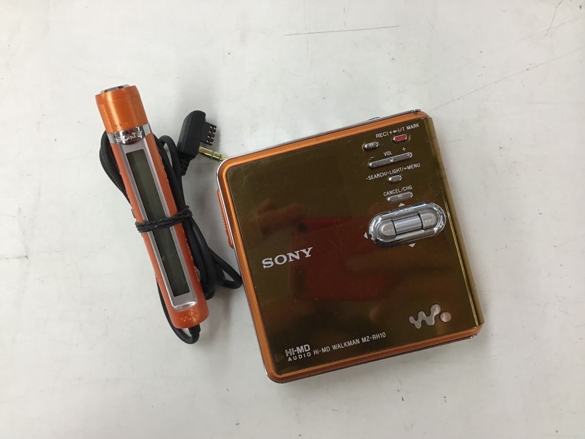 SONY MZRH10 ソニー walkman MDプレーヤー HiMDウォークマン オレンジ ジャンク品 [4954W] /【Buyee