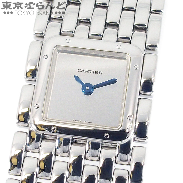 【美品】 おトク 101603285 カルティエ Cartier パンテール リュバン 時計 腕時計 レディース 電池式 W61004T9 ミラー文字盤 仕上済 電池交換済 bigportal.ba bigportal.ba