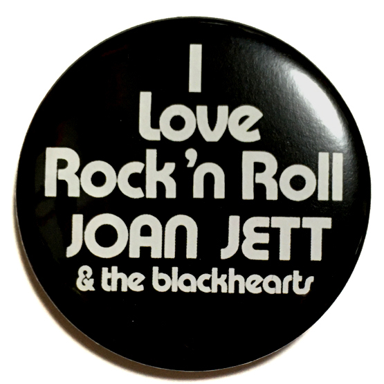安いそれに目立つ 希少 デカ缶バッジ JOAN JETT ジョーンジェット I Love Rock 'n' Roll RUNAWYS ランナウェイズ sannart.com sannart.com