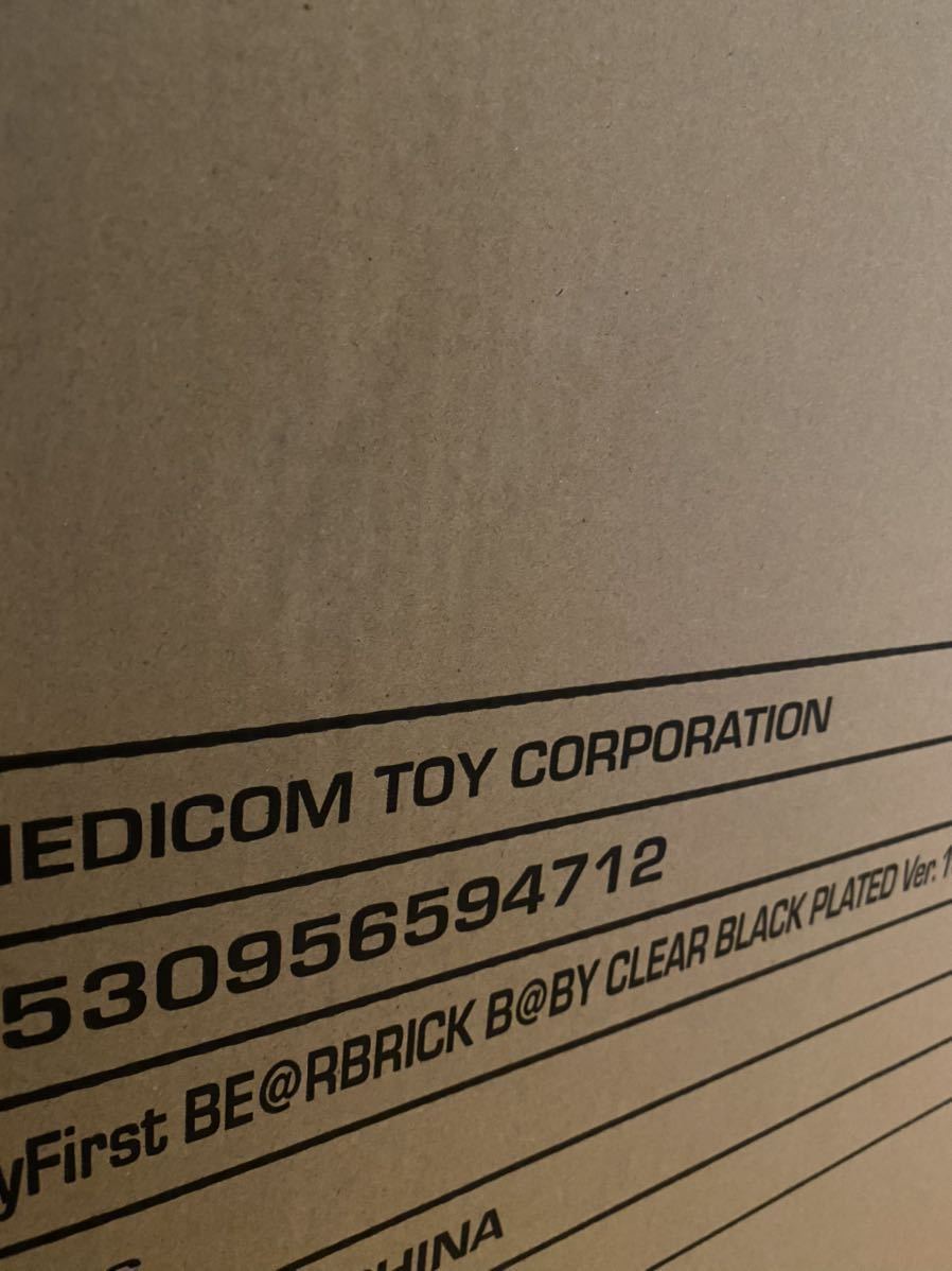 Bearbrick MY FIRST B@BY CLEAR BLACK CHROME Ver. 1000％BE@RBRICK ベアブリック ...