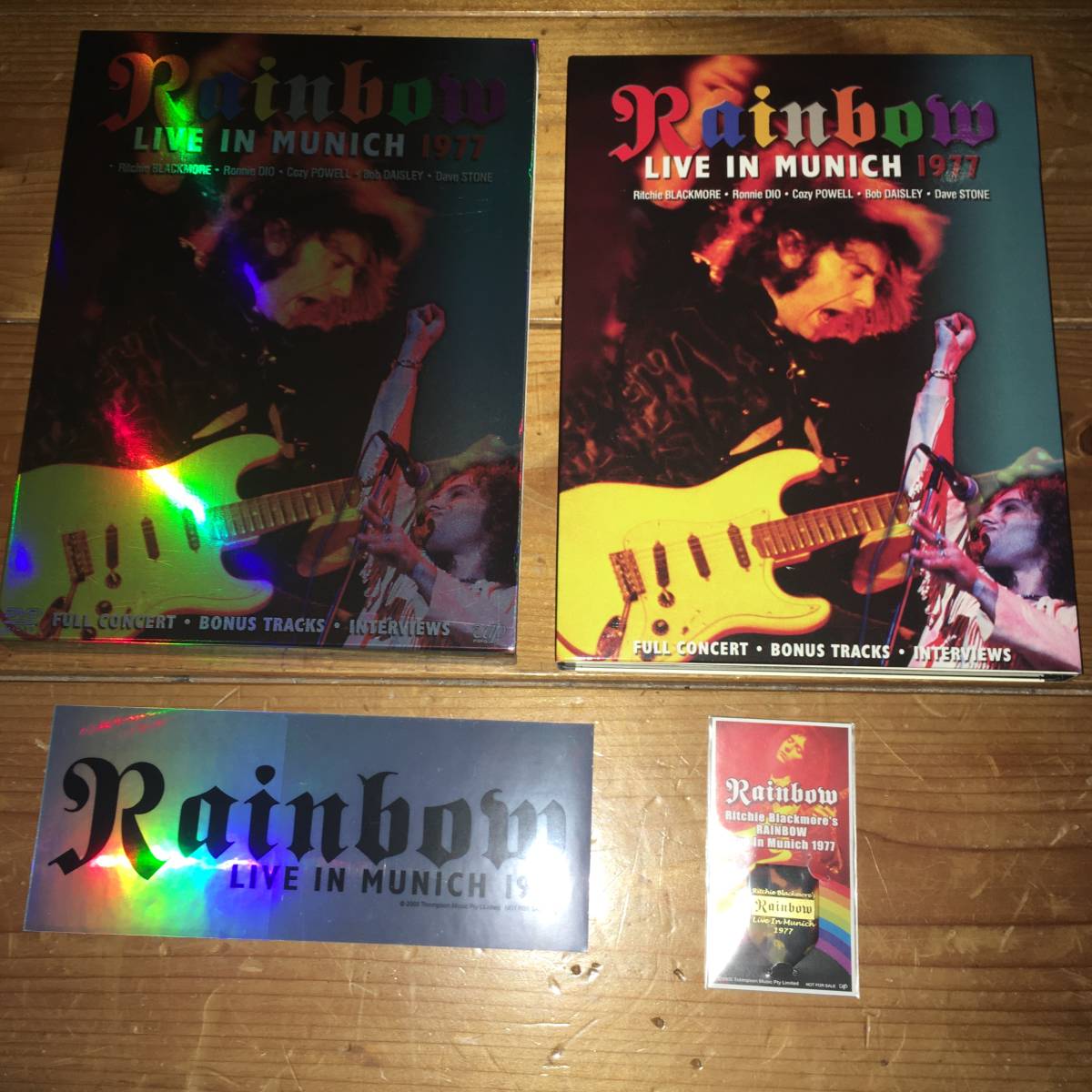 激安直営店 通販 レインボー RAINBOW LIVE IN MUNICH 1977 2 DVD 初回盤 ピック ステッカー付 DIO COZY POWELL DEEP PURPLE sannart.com sannart.com