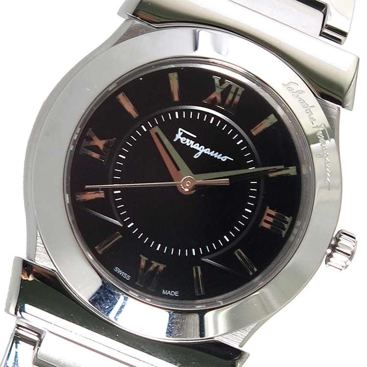 お手軽価格で贈りやすい 売買 サルヴァトーレ フェラガモ Ferragamo ヴェガ クオーツ レディース 腕時計 FIQ020016 ブラック bigportal.ba bigportal.ba